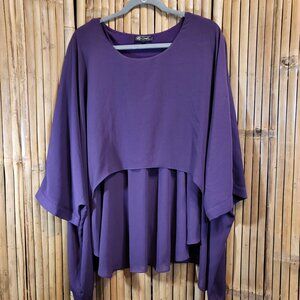 DG2 Diane Gilman Double Layer Top Large Purple